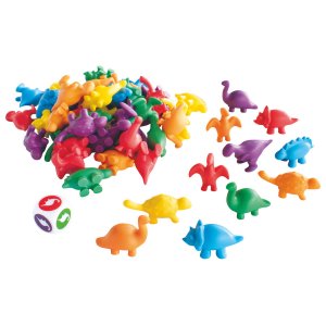 V�rilajittelevat dinosaurukset 14 cm � 10 cm - 60 kpl