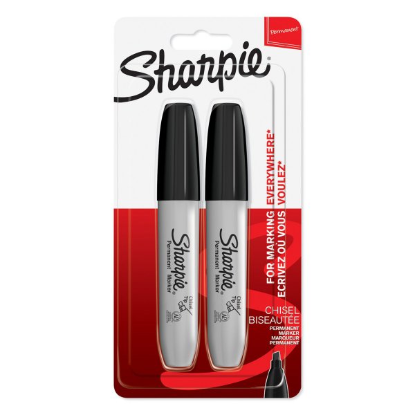 Kuitukyn Sharpie 1,4 mm - Musta 2 kpl