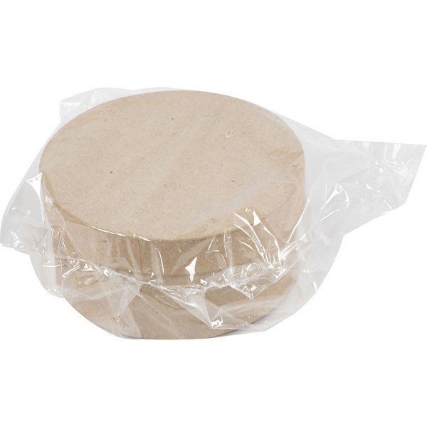 Pyöreät papier-mache-laatikot - 3 kpl Pyöreät papier-mache-laatikot - 3 kpl