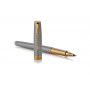 Kuulakrkikyn Parker - Sonnet Chiseld Silver - GT Rollerball - Hieno musta