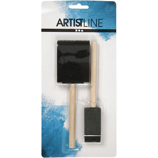 Vaahtomuoviharjat - 25 + 50 mm - 2 kpl