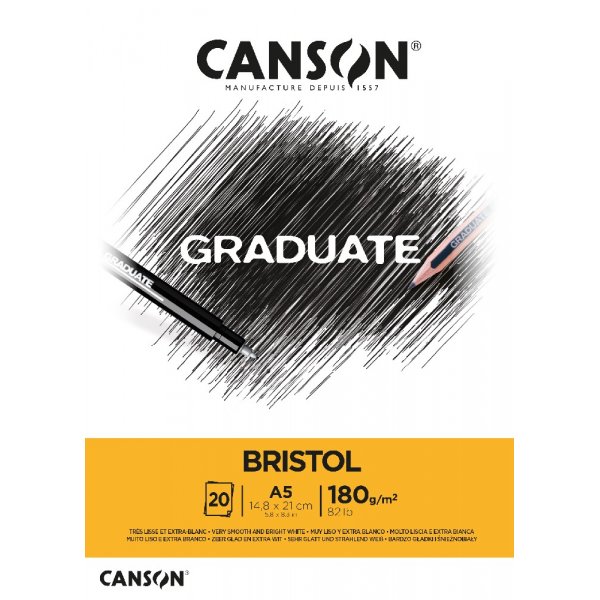 Graduate Bristol -lohko 180g 20 arkkia