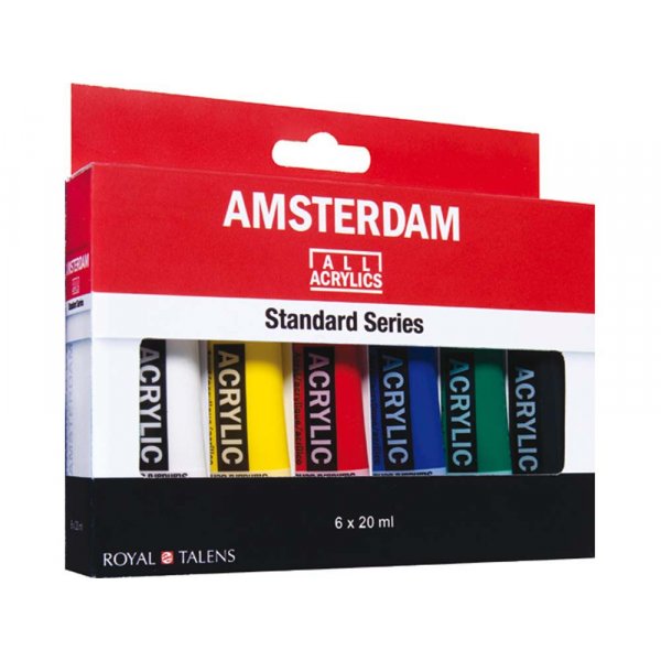 Akryylimaalisarja Amsterdam 20 ml - 6 putkea