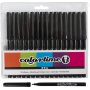 Colortime lyijykynt - musta - 2 mm - 18 kpl