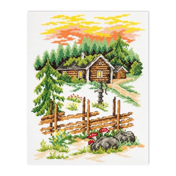 Kirjontasarja Canvas - Old croft