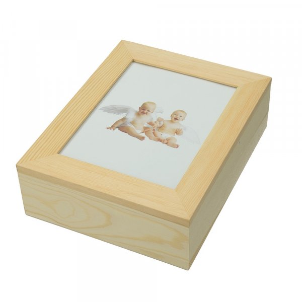 Puinen laatikko kehyksell 19 x 15,5 - ksittelemtn