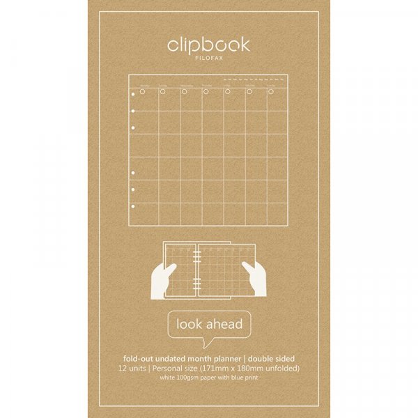 Kuukausisuunnitelma Filofax Clipbook Personalille - pivtty