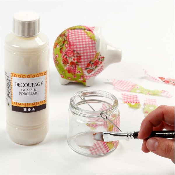 Decoupage-lakka - lasi ja posliini - 250 ml
