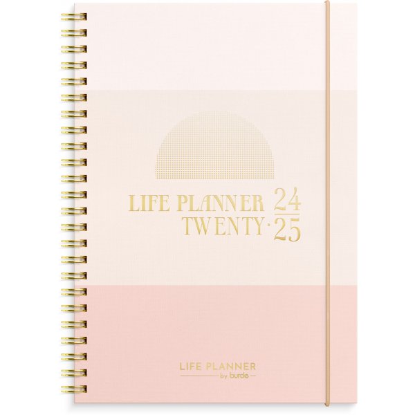 Kalenteri 24/25 - Life Planner Vaaleanpunainen