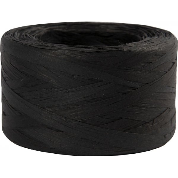 Raffia Paperilanka - musta - 100 m