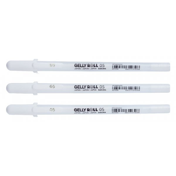 Geelikynt Sakura Gelly Roll - 3 kyn (valkoinen 05)