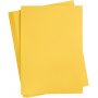 Vrillinen pahvi - auringonkeltainen - A2 - 180 g - 100 arkkia