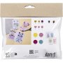 Mini DIY Kit -sisustus, pastellivrit, Monster Collage
