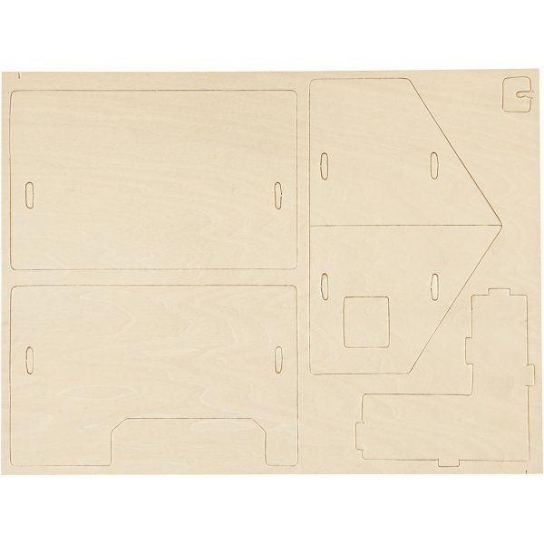 3D Rakennushahmo - Talo kuistilla