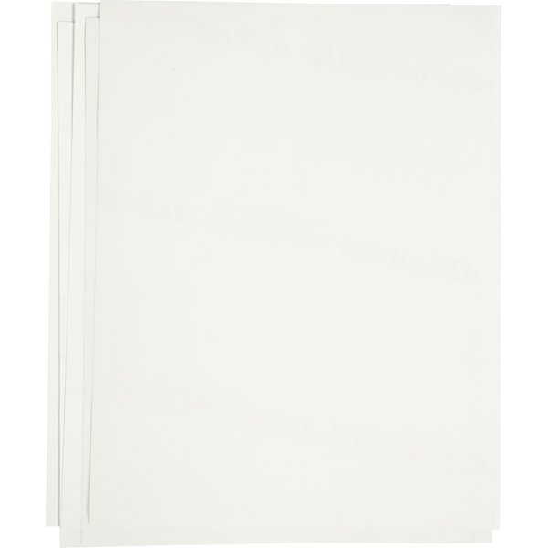 Siirtoarkki - valkoinen - vaaleille ja tummille tekstiileille - 12 arkkia
