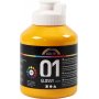 Koulumaali - Akryyli - keltainen - kiiltv - 500 ml