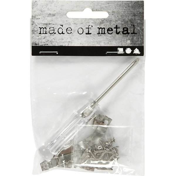 Liittimet - hopea - 10 kpl