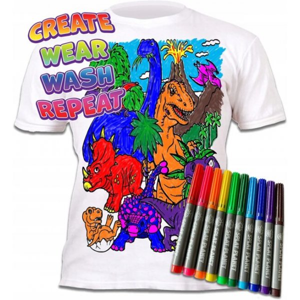 Väritä T-paitasi - Dinosaurukset Väritä T-paitasi - Dinosaurukset