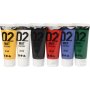 Koulumaali - Akryyli - vakiovrit - matta - 6 x 20 ml