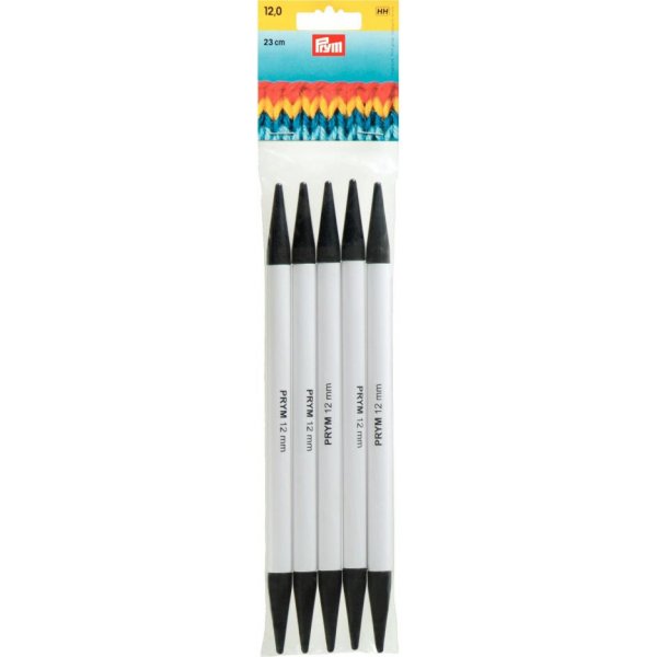 Kaksikrkiset muovipuikot harmaat 23 cm 12,00 mm 5 kpl