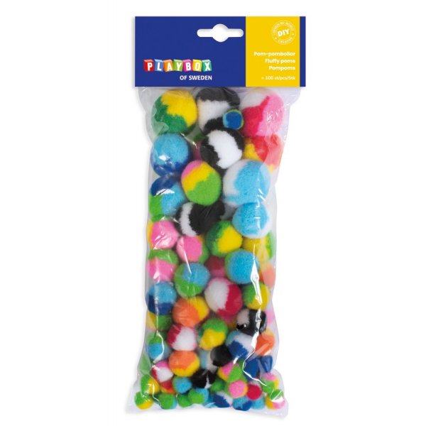 PomPom Monivrinen - 100 kpl