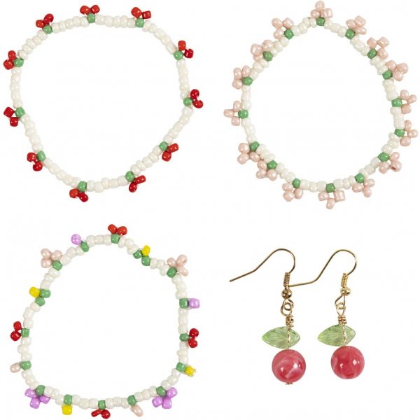 Mini DIY Kit -korut - Joustava rannekoru ja korvakoru