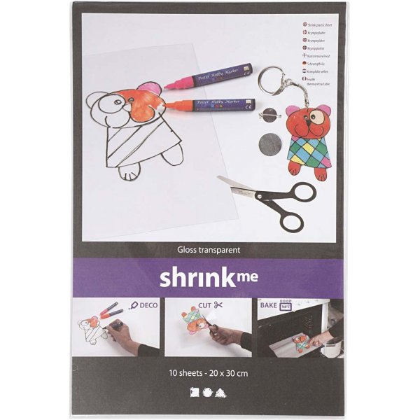 Kutistemuovilevyt - Kiiltv lpinkyv - 10 arkkia