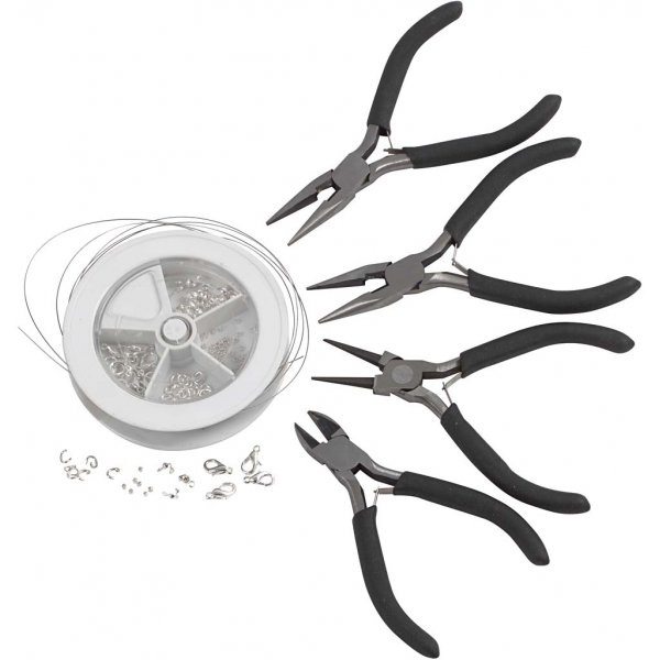 Korujen aloitussetti tykaluineen - hopeoitu