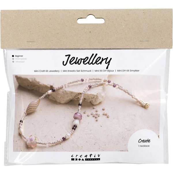 Mini DIY Kit -korut, vaaleanpunainen harmonia, raskas kaulakoru