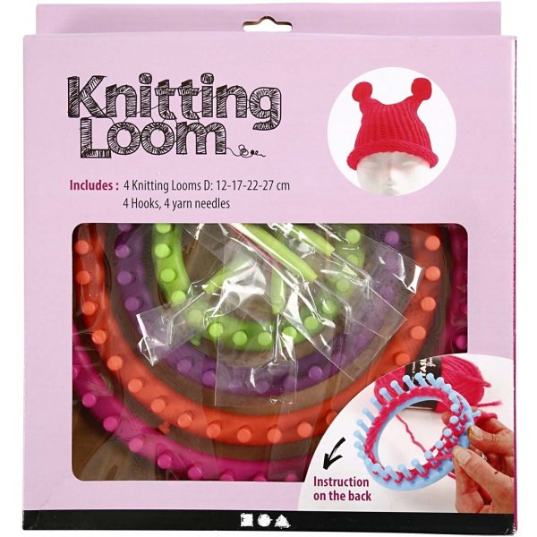 Pyöreät neulerenkaat puikoilla ja koukuilla - 4 kpl Pyöreät neulerenkaat puikoilla ja koukuilla - 4 kpl