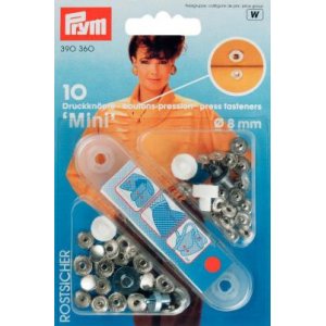 Niittipainike Mini messinki hopea väri 8 mm 10 kpl Niittipainike Mini messinki hopea väri 8 mm 10 kpl