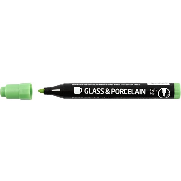 Merkintäkynät lasille ja posliinille - täydentävät värit - puoliksi läpinäkymätön - 6 kpl Merkintäkynät lasille ja posliinille - täydentävät värit - puoliksi läpinäkymätön - 6 kpl