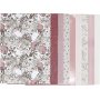 Vivi Gade -designpaperi lohkoissa - beige/pinkki - 24 arkkia