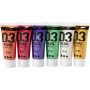 Koulumaali Akryyli - Metalli - tydentvt vrit - metalli - 6 x 20 ml