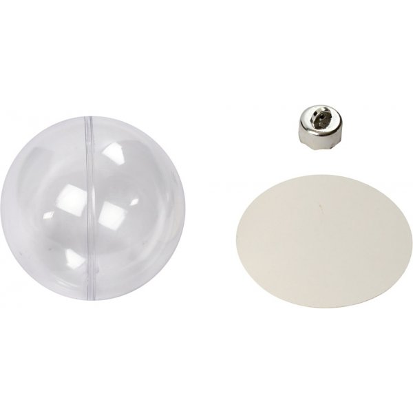 Koristepallo - läpinäkyvä - Ø8 cm - 5 kpl Koristepallo - läpinäkyvä - Ø8 cm - 5 kpl