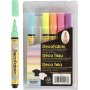 Deco tekstiilikynt - 3 mm - neonvrit - 6 kpl