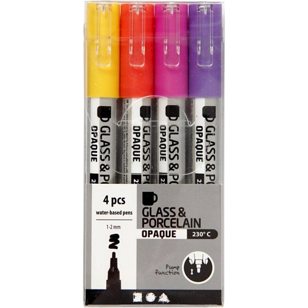 Lasi- ja posliinitussi - oranssi - violetti - vaaleanpunainen - keltainen - puoliläpinäkymätön - 1-2 mm - 4 kpl Lasi- ja posliinitussi - oranssi - violetti - vaaleanpunainen - keltainen - puoliläpinäkymätön - 1-2 mm - 4 kpl