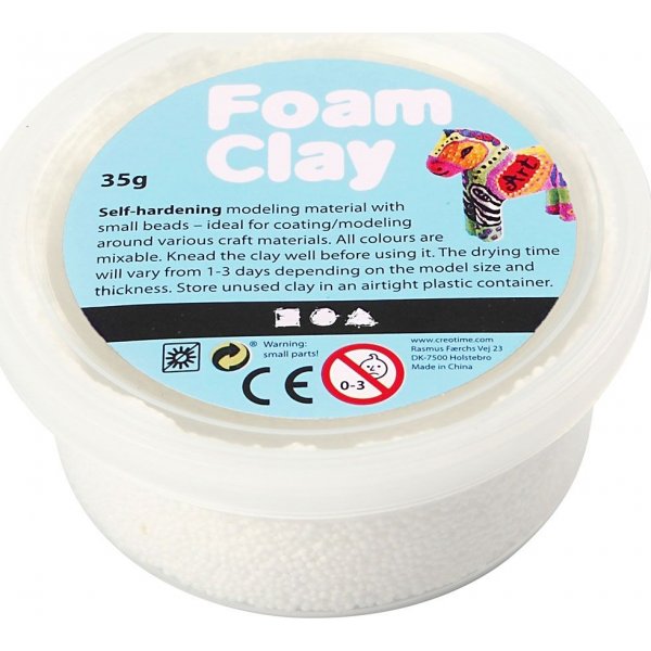 Foam Clay - valkoinen - 35 g