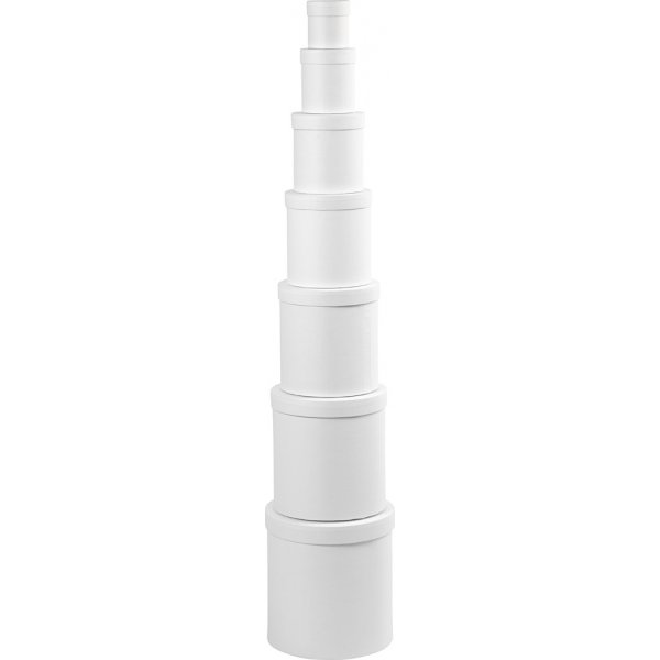 Tuhka - valkoinen - pyöreä - 7 kpl Tuhka - valkoinen - pyöreä - 7 kpl