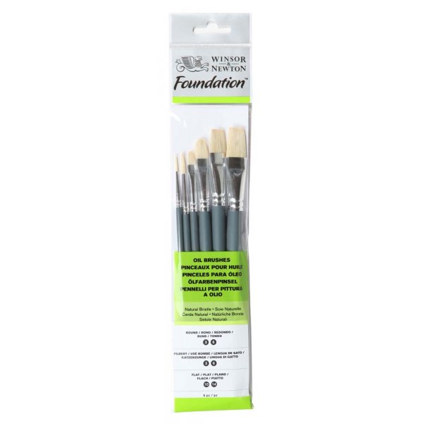 Villisian harjasetti W&N Foundation Oil - No. 25