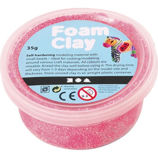 Foam Clay - neon pinkki - 35 g