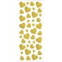 Glitter-tarrat - kulta - sydmet - 2 arkkia