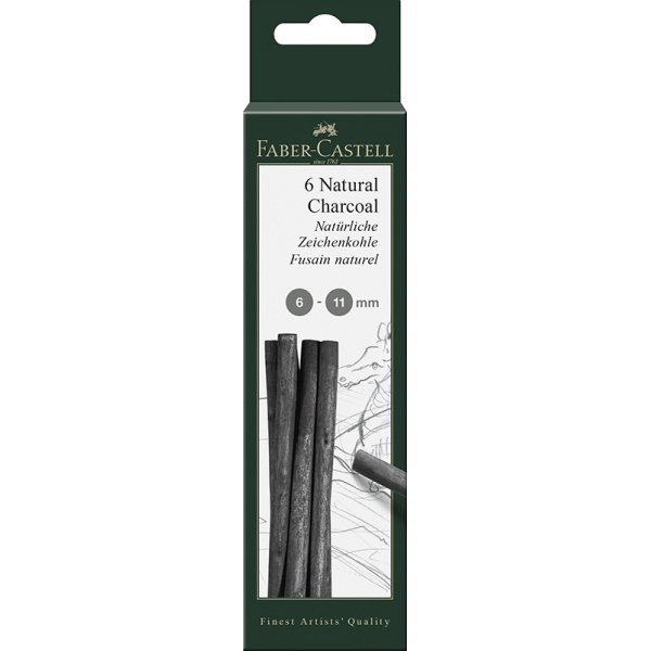 Piirustushiili - Faber-Castell - Luonnollinen puuhiili