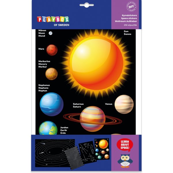 Space Stickers -askartelusetti