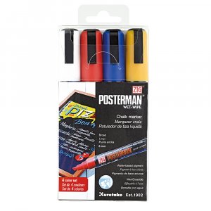 ZIG Posterman Wet-Wipe merkkauskyn� 6 mm 4 kpl