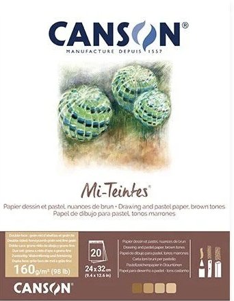 canson Mi-Teintes Pastellipaperi Terre 160g - 24x32 cm