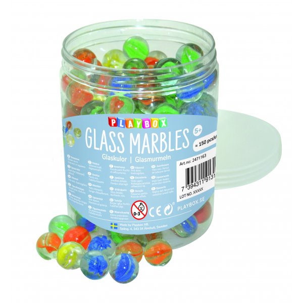 Lasipallot 16 mm, 150 kpl