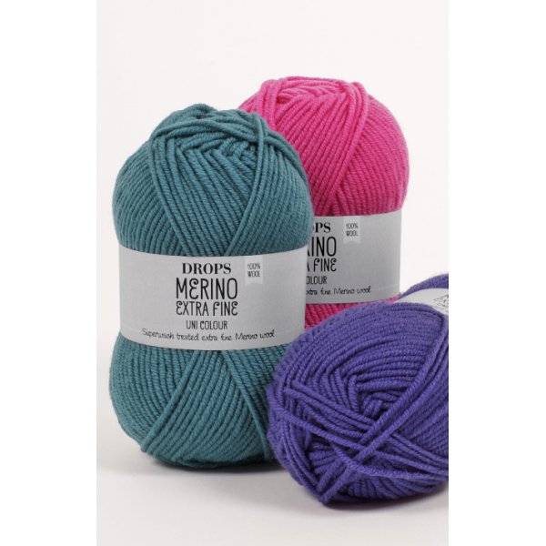 Drops Merino Extra Fine -lankaa - 50g (n. 30 eri vrivaihtoehtoa)