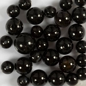 Akaattihelmet mustat 10x10-15x6 mm - 28 kpl.