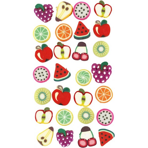 Figuurihelmet - Hedelmät - 200 kpl Figuurihelmet - Hedelmät - 200 kpl